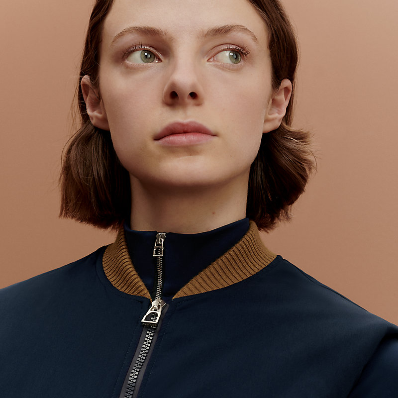 Trotting sleeveless vest - Blue | Hermès USA